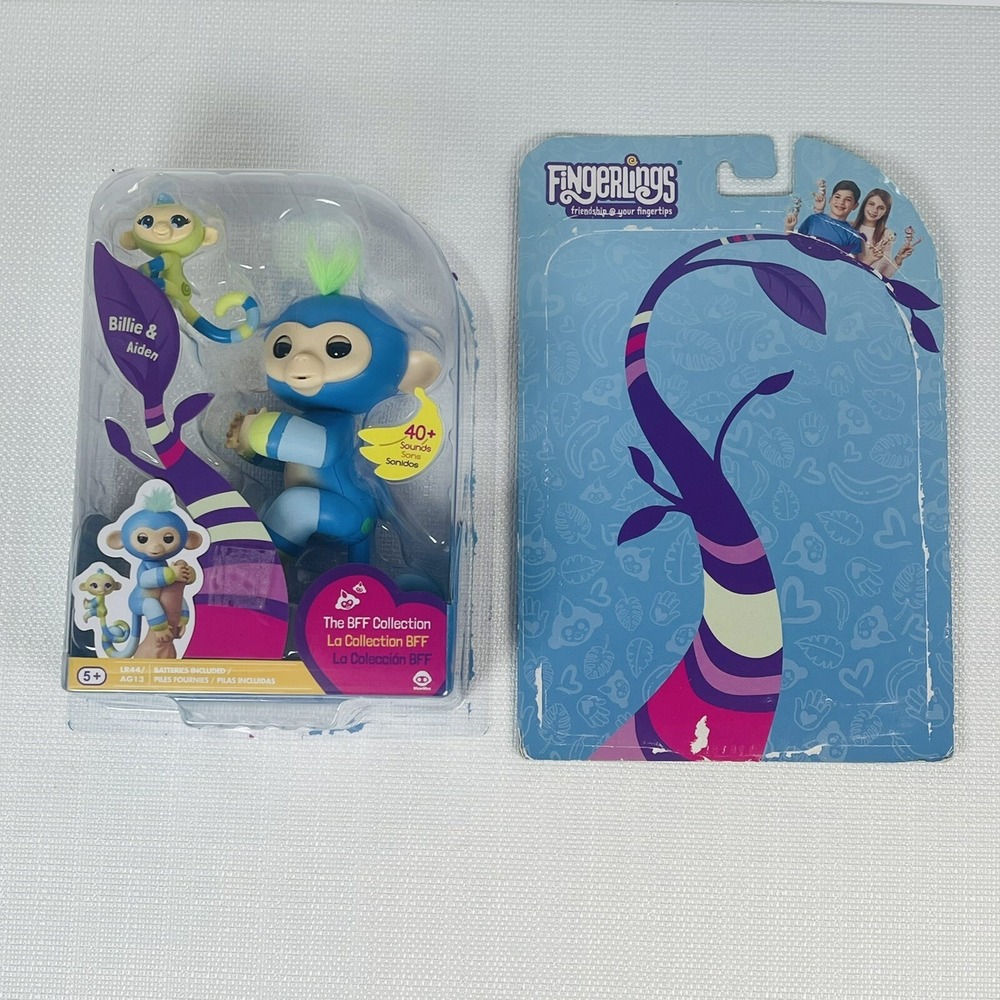 Fingerlings BFF Collection Baby Monkey Billie & Aiden Fingering